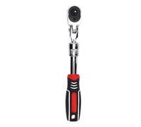 FTVOGUE Extensible Clé À Cliquet À Tête Flexible 1/4in Drive 72 Dent Rapide Libération Verrouillage 180 Degrés Réglable pour Les Espaces Serrés