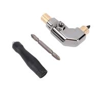 FTVOGUE Fixation de Perceuse à Angle Droit, Corps Entièrement Métallique, Adaptateur de Perceuse à 90 Degrés avec Poignée Cr V pour Visseuse à Percussion et Outils électriques dans les Espaces