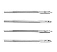 FTVOGUE Foret à Bêche de 8mm, Outil de Travail du Bois en Acier à Haute Teneur en Carbone, Forets à Palette Plats avec Conception d'épine de Coupe pour une Coupe Précise des Trous