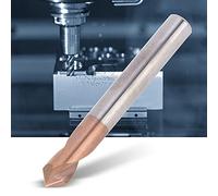 FTVOGUE Foret de Repérage, Acier au Tungstène avec Revêtement en Silicone, dureté 55 HRC, Haute Précision pour Fraiseuses (D6*50 * 2T*90°)