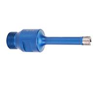 FTVOGUE Foret de Scie Cloche, Revêtement Bleu fritté, Perçage Rapide pour Marbre Granit Céramique BSP1/2 Pouces pour Meuleuse d'angle (10mm)