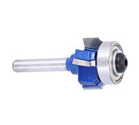 FTVOGUE Fraise Ronde à 4 Dents en Carbure cémenté de 8 Mm pour Rainurer le Bois, Tondeuses électriques, Machines à Graver, Outil de Travail du Bois Durable (Couteau à plaquer les chants à quatre