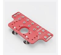 FTVOGUE Gabarit de Charnière de Goupille d'étagère, Alliage d'aluminium, Outil de Perçage de Goupille 'étagère 2 en 1 avec Plusieurs Forets pour le Positionnement des Charnières 'armoire