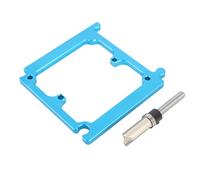 FTVOGUE Gabarit de Fente de Douille, Modèle de Douille de Commutateur en Alliage d'aluminium de Type 86 avec Fraise, Guide de 8 Mm d'épaisseur pour des Ouvertures de Boîte Précises, pour