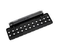 FTVOGUE Gabarit de Goupille d'étagère, Matériau ABS avec Espacement de 32 Mm, Guide de Perçage d'étagères sans Oscillation pour Armoires et Meubles