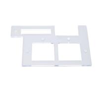 FTVOGUE Gabarit de Rainurage Multifonctionnel, Plaque de Guidage de Rainurage PC avec Embouts de Routeur de 6,35 Mm et 8 Mm pour l'encastrement de Poignée d'armoire et l'installation de Charnières