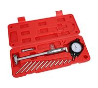 FTVOGUE Gage D'alésage à Cadran avec des Têtes de Mesure de 12pcs Définies pour L'inspection du Travail des Métaux, 50-160 Mm