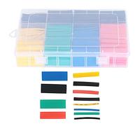 FTVOGUE Gaine Thermorétractable 530 Pièces Ensemble de Tubes de Protection d'isolation en Nylon avec Rétrécissement à Basse Température pour la Réparation de Fils Composants électroniques Faisceau