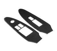 FTVOGUE Garniture de Lève vitre en Fibre de Carbone pour Panneau de Bouton 2 Pièces pour 370Z Z34 2009 à 2020 Conduite à Gauche LHD