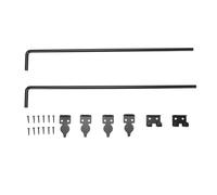 FTVOGUE Gate Ground Latchs Boulons De Canne Gate Drop Ensembles Matériel Loquet Au Sol Kits pour Portes Lourdes Clôtures 2 Set