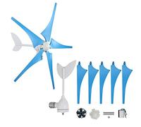 FTVOGUE Générateur d'éoliennes de 400W 24 V, 500 Velles d'éoliennes du Contrôleur à 5 Lames, Accessoires de Pièces Solaires et, Utilisation du Vent élevé, Faible Vitesse de Démarrage, Conception