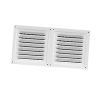 FTVOGUE Grille de Ventilation Murale Extérieure, Bouche D’aération Inoxydable 30,48 X 15,24 Cm for Sortie D’air Extérieure (WHITE)