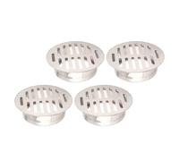 FTVOGUE Grille D'évacuation de Sol en Acier Inoxydable, Lot de 6 Grilles Rondes avec Angle D'inclinaison Réglable pour Salle de Bain, Cuisine et Balcon.