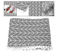 FTVOGUE Housse de Réfrigérateur en Coton et Lin, Protection | Housse de Machine à Laver Adaptée 70x170 Cm, Résistante aux Taches, Polyvalente pour Table de Congélateur, Tissu Doux