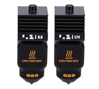 FTVOGUE Imprimante 3D Hotend, Kit de Buses en Acier trempé à Rupture de Chaleur Entièrement en Métal avec Buses de 0,2 Mm, 0,4 Mm, 0,6, 0,8, pour Laboratoires H2D H2S A1 A1 Mini