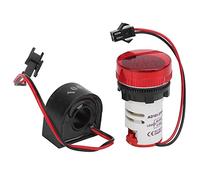 FTVOGUE Indicateur de Courant de Tension, Matériau ABS, Mesure Précise de la Tension et du Courant, Idéal pour la Maintenance électrique et l'installation d'équipements (rouge)