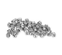 FTVOGUE Insert fileté de Fil, Kit de Réparation, 10-24x1,5D Unités US 50 | Jeu de fixations de bobine hélicoïdale, acier inoxydable 304, restauration de filetage unifiée 10-24, pour blocs moteurs en