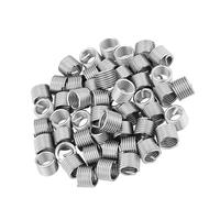FTVOGUE Inserts de Réparation de Filetage Hélicoïdal en Acier Inoxydable, 50pcs Inserts de Fil enroulé M8 X 1,25 X 1,5D pour le Retrait Fréquent de Pièces dans des Matériaux à Faible Résistance