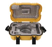 FTVOGUE Instrument D'arpentage Jaune Boîte de Transport en Sécurisation Double Verrouillage Automatique Boîte Vide Polyvalente avec Poignée Confortable Handle pour Les Instruments