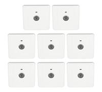 FTVOGUE Interrupteur de Commande Sonore dissimulé, 250V 10A Panneau | Contrôle de la lumière à induction acousto-optique, délai d\'économie d\'énergie automatique, plaque murale en plastique