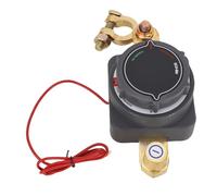 FTVOGUE Interrupteur de Coupure de Batterie Automobile avec Affichage Numérique de Tension pour Véhicules D'ingénierie de Camion, Vis Robustes en Argent plaqué Cuivre