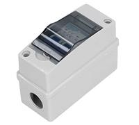 FTVOGUE Interrupteur de Déconnexion CC, Disjoncteur de Panneau Solaire IP65, Polycarbonate ABS 16 A 1000 V avec Couvercle Transparent, Installation Rapide pour Systèmes PV Hors Réseau Domestique RV
