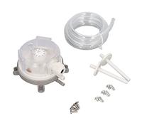FTVOGUE Interrupteur de Différence de Pression Pressostat Mécanique en Cuivre SPDT 20 à 200 Pa Montage Vertical pour Conduit d'air de Cheminée Electronique Aérospatiale avec Kit de Tuyau 4 à 185 F