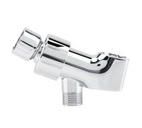 FTVOGUE Inverseur de Pomme de Douche à 3 Voies, Support de Pomme de Douche en Plastique ABS chromé, Connexion Standard G1/2 Pouces pour Accessoires de Salle de Bain