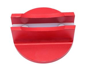 FTVOGUE Jack Pad Adaptateur Universel de Cric Magnétique rainuré en Alliage d'aluminium, Coussinet de Rail de Cadre de Soudure par Pincement Fendu avec Insert en Nylon, 2 Aimants, pour Voitures, SUV,