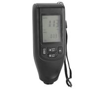 FTVOGUE Jauge d'épaisseur de Revêtement de Peinture, Compteur Numérique d'épaisseur de Peinture pour Pièces Automobiles et Métalliques, Mesure FE/NFE 0-2000um avec Kit 'étalonnage, Voitures (BLACK)