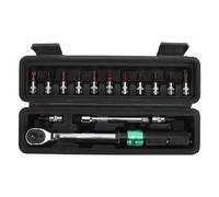 FTVOGUE Jeu de 15 Clés de Torsion, clé Dynamométrique Réglable en Acier Inoxydable 1/4 D'entraînement 5 à 25 Nm avec Cliquet Réversible à 72 Dents pour Automobile