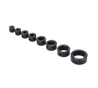 FTVOGUE Jeu de Colliers de Butée de Profondeur de Foret, Localisateur de Forets en Acier Inoxydable, 8 Tailles de 3 Mm à 16 Mm avec Positionneur de clé Hexagonale pour le Contrôle de la Profondeur de