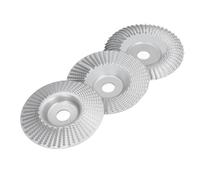 FTVOGUE Jeu de Disques de Sculpture sur Bois, Meules en Acier au Carbone pour la Coupe du Bois Façonnage 100mm de Diamètre 16mm ID
