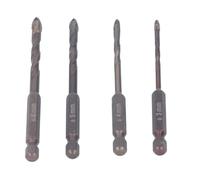 FTVOGUE Jeu de Forets à Béton, Jeu de Forets à Verre en Acier allié pour Carrelage, Ardoise, Verre, Plastique, Tige de 1/4 Pouce et Tailles de 3 Mm à 6 Mm, Parfait pour l'amélioration de l'