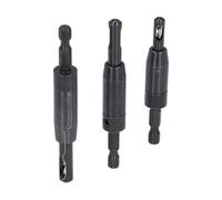 FTVOGUE Jeu de Forets à Charnière HSS à Centrage Automatique, Acier Rapide, 3 Tailles pour le Travail du Bois avec élimination Automatique de la Sciure de Bois pour l'installation d'armoires et de