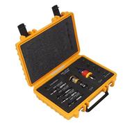 FTVOGUE Jeu de Forets à Fraiser à Collier de Butée de Profondeur Réglable, Collier de Réglage de Profondeur Semi-automatique en Alliage D'aluminium Dur et Acier 40CR Cr V, pour les