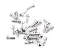 FTVOGUE Jeu de Vis et écrous à Six Pans Creux en Acier Inoxydable, Matériau 300, Idéal pour le Bureau à Domicile et les Applications Industrielles, 300 Pièces (R : Cap tête)