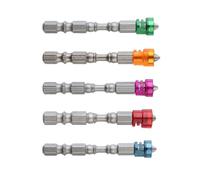 FTVOGUE Jeu d'embouts de Tournevis Cruciformes Tournevis électrique en Carbure cémenté Kit d'embouts Cruciformes 5 Pièces 64,5 Mm 6,2 Mm Boucle Magnétique Antidérapante pour l'électronique (