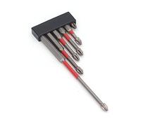 FTVOGUE Jeu d'Embouts de Tournevis électrique 6 Pièces, Embouts électriques en Acier allié avec Aimant Puissant pour les Projets de Bricolage et les Réparations à Domicile