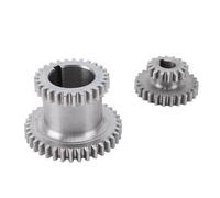 FTVOGUE Jeu D'Engrenages en Double pour, Jeu D'Engrenages en Métal de Remplacement pour Mini 0618 7x12 7x14 avec Engrenages Fixes T37xT27 Coulissants T26xT16 pour CJ18A CJ0618A 0618-3B