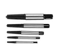 FTVOGUE Jeu d'extracteurs de Vis, Outil d'extraction de Boulons Cassés en Acier au Chrome-vanadium, 5 Pièces, pour Usage Domestique et de Bureau (Ensemble de 5 pièces)