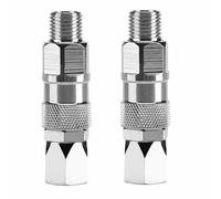 FTVOGUE Joint Pivotant de 1/4 Pouces, Adaptateur de Pulvérisateur sans Air Rotatif à 360 Degrés en Acier Inoxydable avec Conception Compacte, pour Pulvérisateur sans Air Titan et