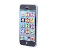 FTVOGUE Jouet Téléphonique d'apprentissage pour Enfants, Matière Plastique, Fonction de Lumière Musicale, Activités de Développement Précoce pour Les Tout-Petits de Plus de 18 Mois (Black)