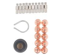FTVOGUE Kit d'accessoires de Torche de Coupe 23 Pièces, équipement de Soudage en Laiton et en Alliage de Zinc pour Torche de Coupe électrique Chicago S25-S45