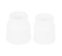 FTVOGUE Kit de 2 Tasses de Soudage en Céramique 10# 12# pour Pistolet de Soudage à l'arc WP17 WP18 WP26 WP9 WP20 Résistant aux Hautes Températures, Installation Facile, Outil de Durable