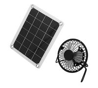 FTVOGUE Kit de Chargeur de Panneau Solaire 10W avec Double Ports USB, | Module d\'alimentation hors réseau pour poulailler, sortie 12 V CC, réseau de cellules photovoltaïques, construction