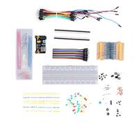 FTVOGUE Kit de Composants électroniques avec Boîte de Rangement | Kit d\'apprentissage des circuits, 10 valeurs de résistance et 5 couleurs de LED, fils de connexion pré-insérés, carte de