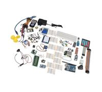 FTVOGUE Kit de Composants électroniques Kit de Démarrage électronique en Plastique ABS avec Planche à Pain Ensemble de Capteurs de Résistance de Condensateur LED Colorés pour Les Projets