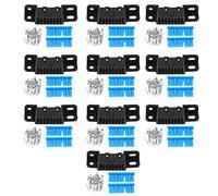 FTVOGUE Kit de connecteur femelle, ABS OBD2 II 16 broches connecteur femelle OBDII câble adaptateur voiture kit coque pour GM J1962, prises femelles 16 broches