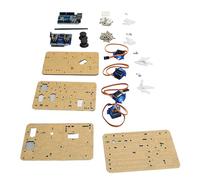 FTVOGUE Kit de Construction de Robot Intelligent, Kit de Bras Mécanique en Acrylique, Griffe de Bras Robotique 4DOF, Jouet STEM de Programmation Pi pour Enfants